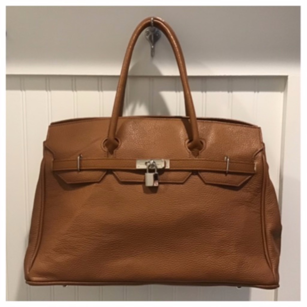Classic Cognac Handbag